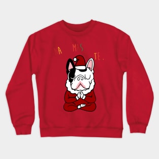 NAMASTE Frenchie Santa Crewneck Sweatshirt